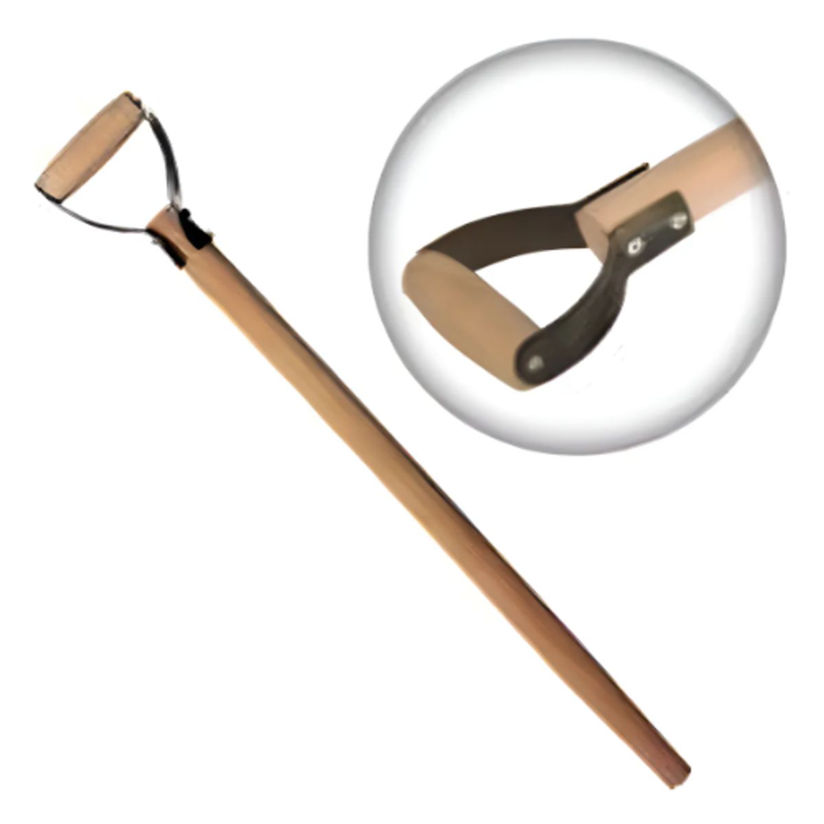 GENERICO - Mango Para Pala Asa Metal Madera Nacional De Eucalipto