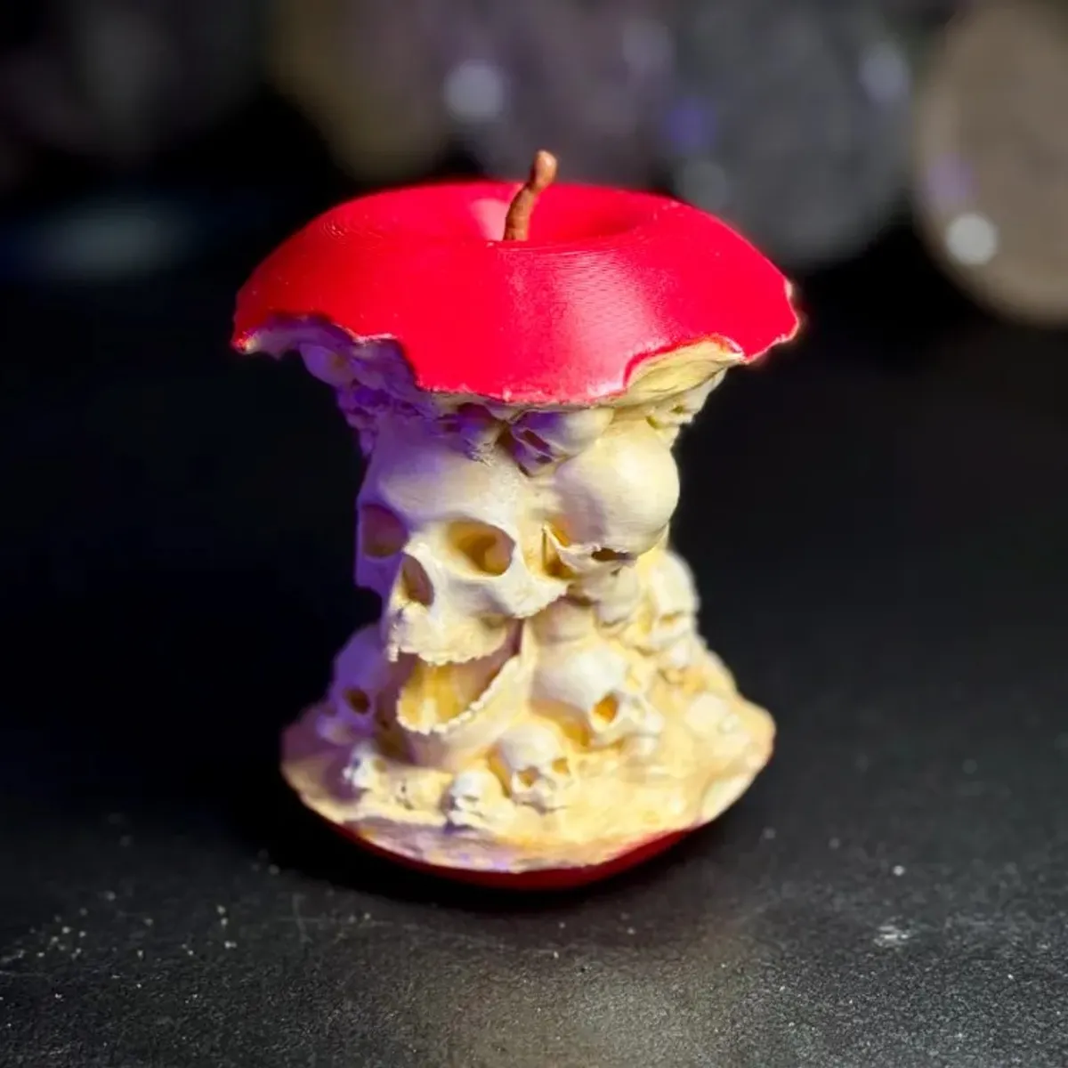 GENERICO - Figura De Manzana Con Calaveras