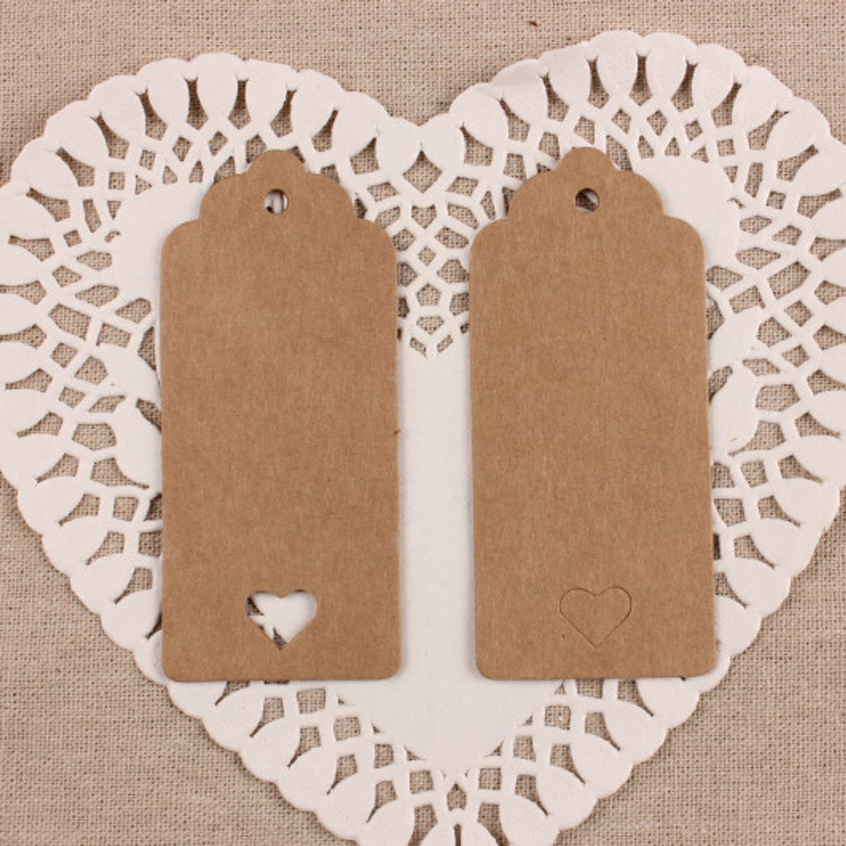 GENERAL - 9x4cm Premium Kraft Etiqueta Colgante Tarjeta