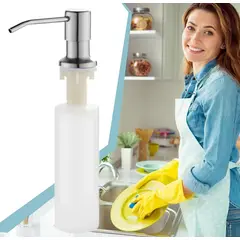 ATURE - Dosificador De Jabón Acero Inoxidable500ml Con Tubo Largo