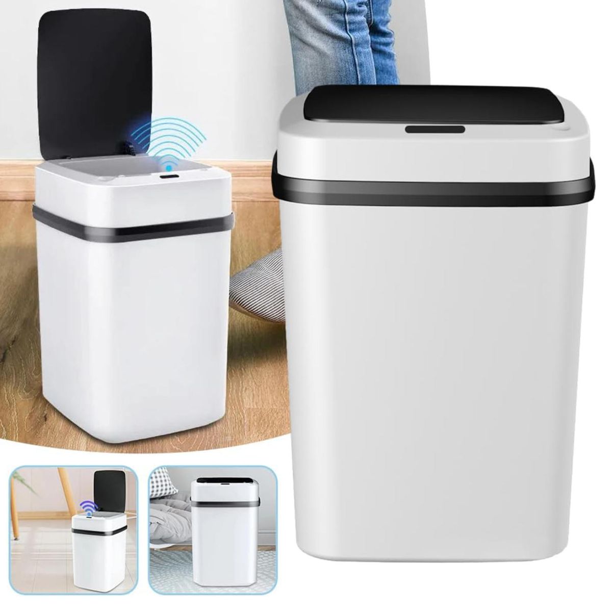 ATURE - Bote Basura Inteligente Con Sensor Papelera Automática