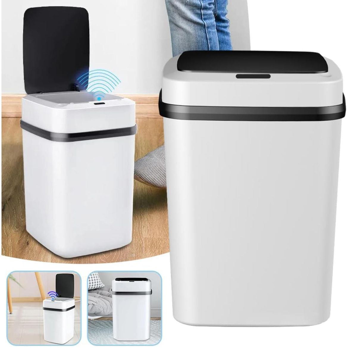 ATURE - Bote Basura Inteligente Con Sensor Papelera Automática