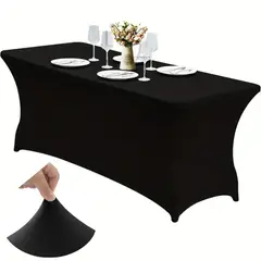 KUANGYE - 6ft Funda Mesa Gran Elástica Mantel Rectangular Para Camilla Tela Spandex Elástica Profesional Spa
