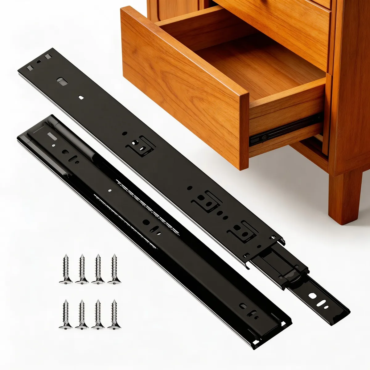 YAYKO - Corredera Telescopica Standarh Cierre Suave 2 Pack