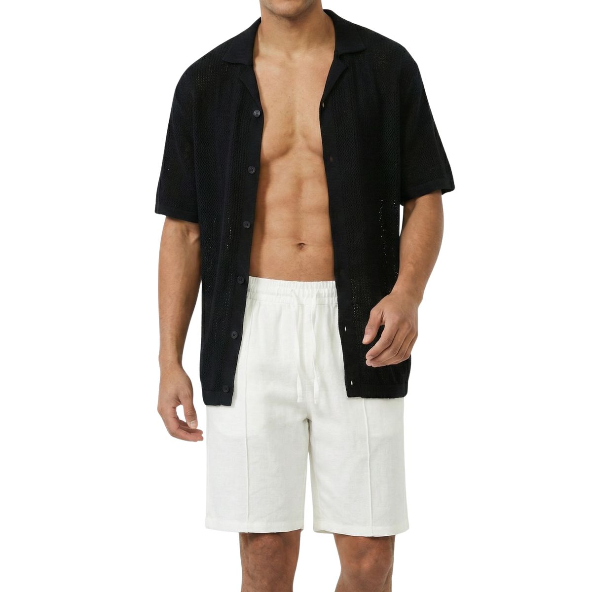 D'JOE - Short Fresco Lino Grueso Hombre
