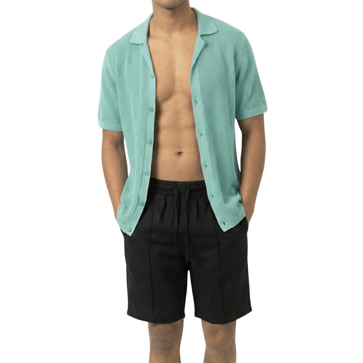 D'JOE - Short Fresco Lino Grueso Hombre