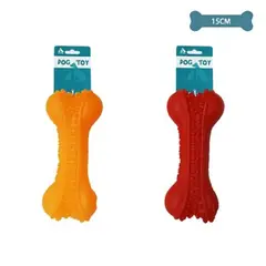 GENERICO - Hueso para perro color Rojo 15cm