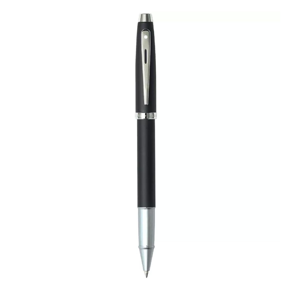 SHEAFFER - Roller Sheaffer Serie 100 Punta M Tinta Negra Negro/Plateado