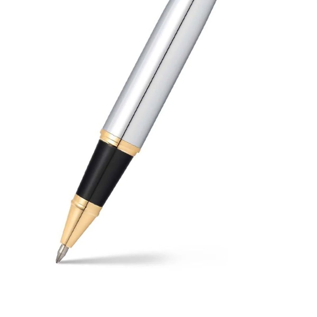 SHEAFFER - Roller Sheaffer Serie 300 Punta M Tinta Negra Cromo / Dorado