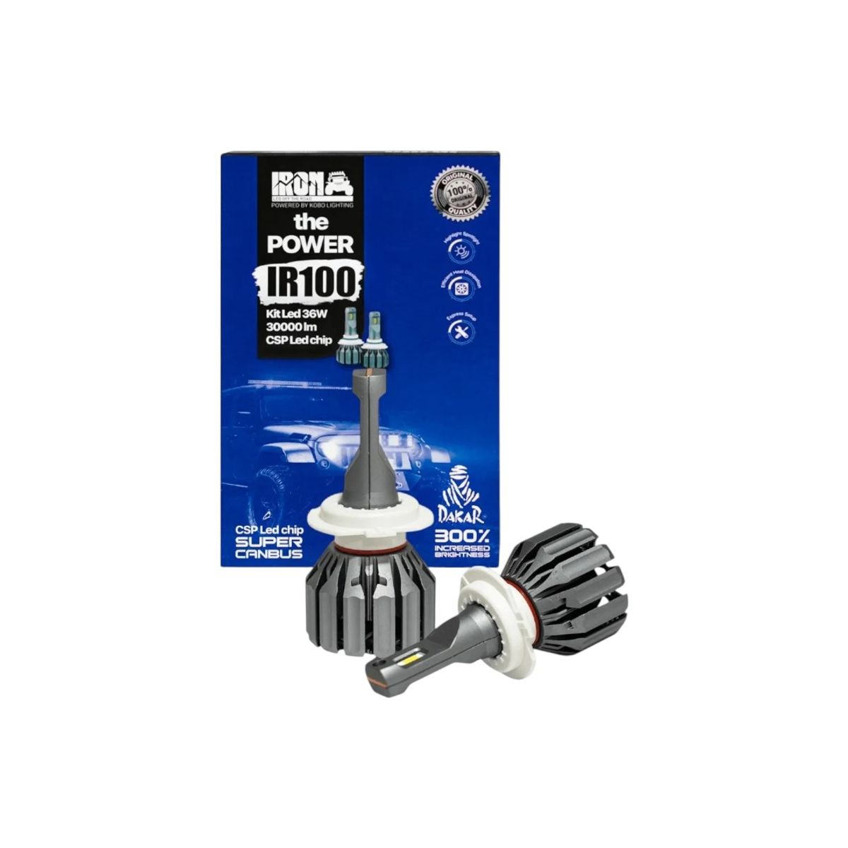 GENERICO - Kit Ampolletas LED IR100 HB4 9006 30.000 Lúmenes