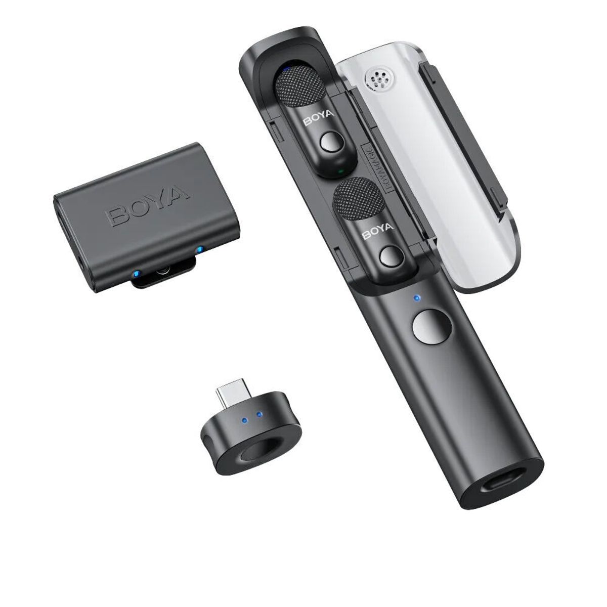 BOYA - Boya BY-BOYA MAGIC 03 Mini Micrófono Inalámbrico doble Al-Powered