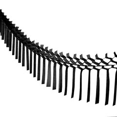 GENERICO - GUIRNALDA COLGANTE NEGRO 2M X1 UNI