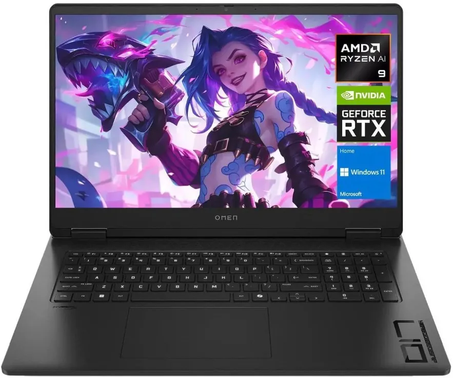 Notebook Gamer Omen AMD Ryzen AI 9 32GB RAM 1TB SSD RTX 5060 8GB vRAM 17.3' FHD 144Hz