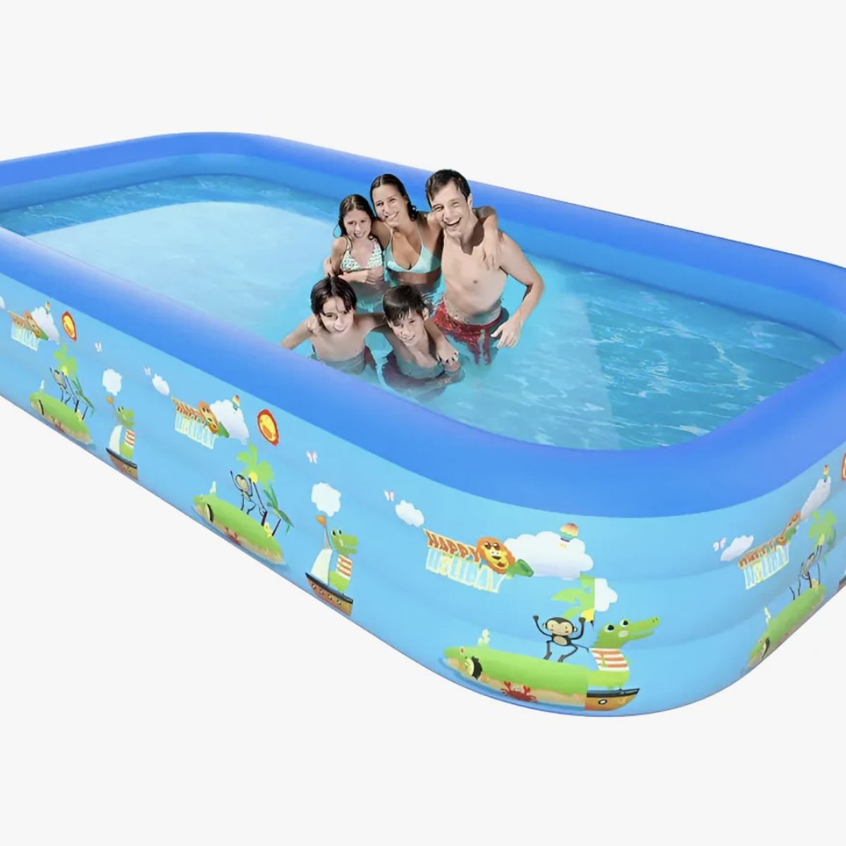 OKAY - Piscina Inflable Family Pool Niños Rectangular 1,80 Metros