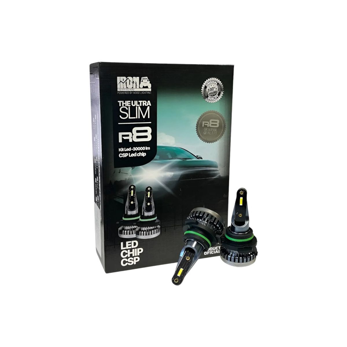 GENERICO - Kit Ampolletas LED Iron Dakar R8 9005 Ultra Slim