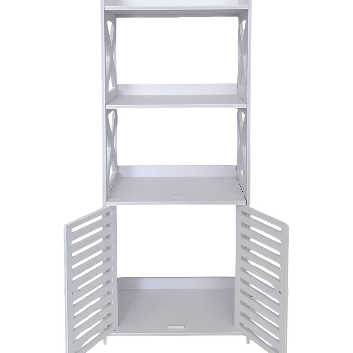 OKAY - Estante De Baño Organizador Multiuso Con Puertas 4 Niveles