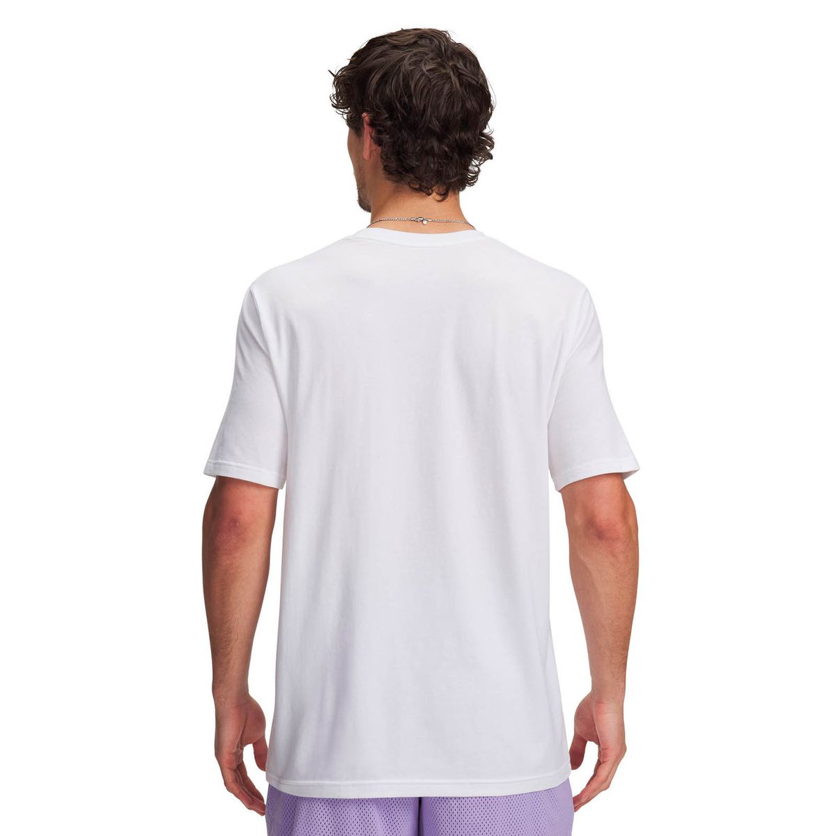 UNDER ARMOUR - Polera Manga Corta Basketball Hombre Curry playable 1 Blanco UNDER ARMOUR