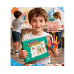 OEM - Pintura Portátil De Huellas Dactilares Para Niños 12 Colores