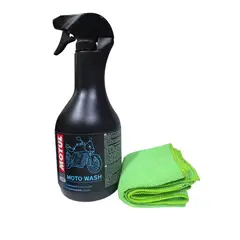 MOTUL - Shampoo Motowash Limpiador En Seco + Paño microfibra