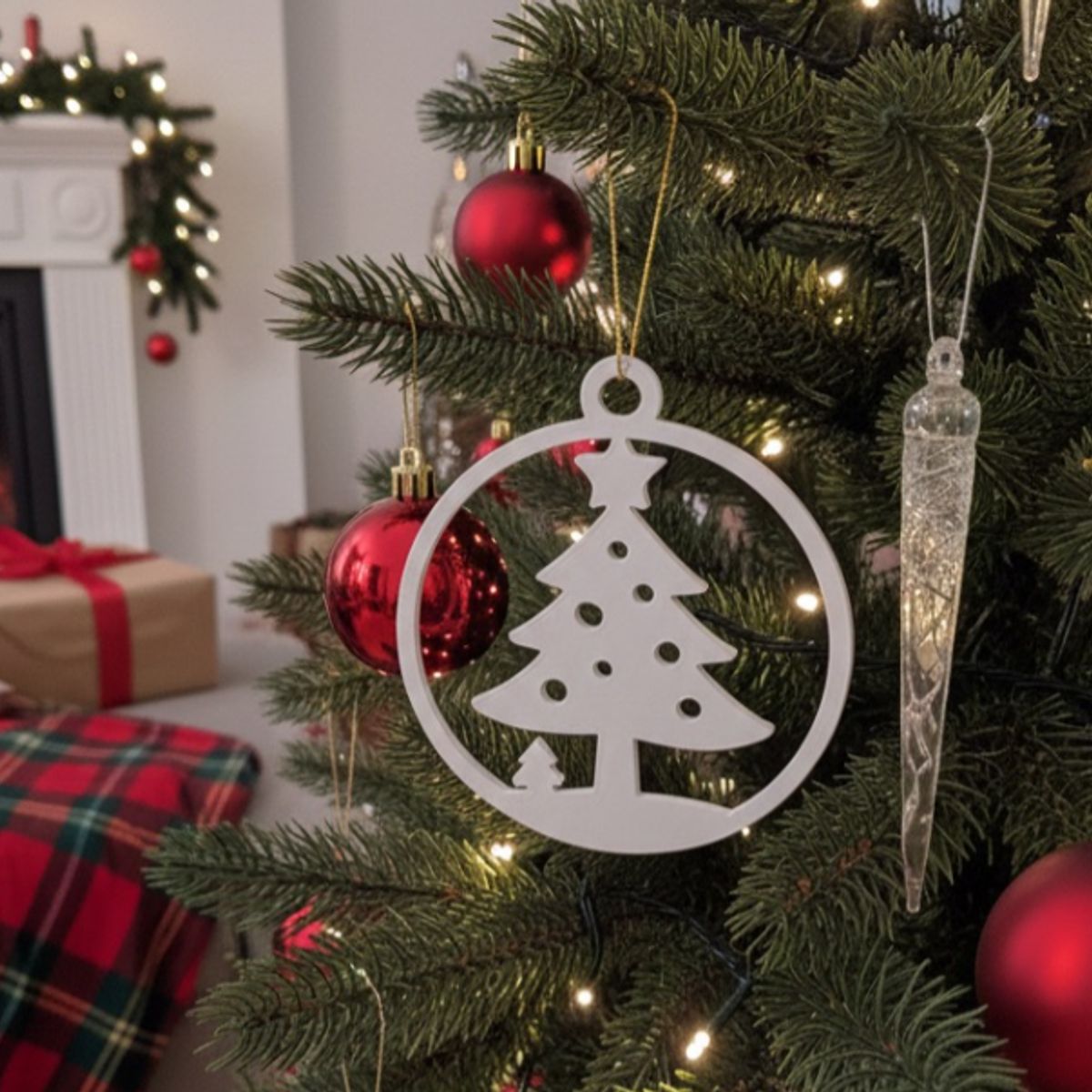 GENERICO - Adorno de árbol de Navidad  Decoración navideña sencilla