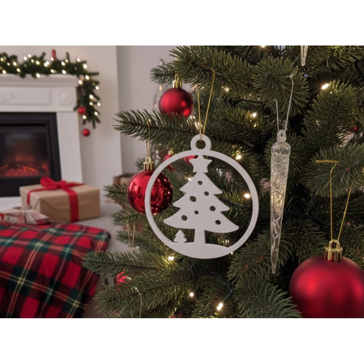 GENERICO - Adorno de árbol de Navidad  Decoración navideña sencilla