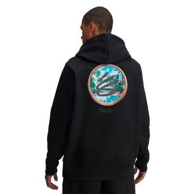 Imagen 2 del producto Polerón Basketball Hombre Curry Splash tour Negro