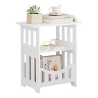 Mesa De Noche Cuadrada Mesita Para Salón