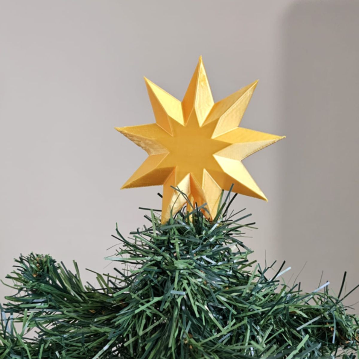 GENERICO - Remate para árbol de Navidad - Estrella de 9 puntas