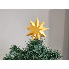 GENERICO - Remate para árbol de Navidad - Estrella de 9 puntas