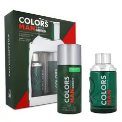 BENETTON - Colors Green Set Edt 100ml + Deo 150ml Hombre