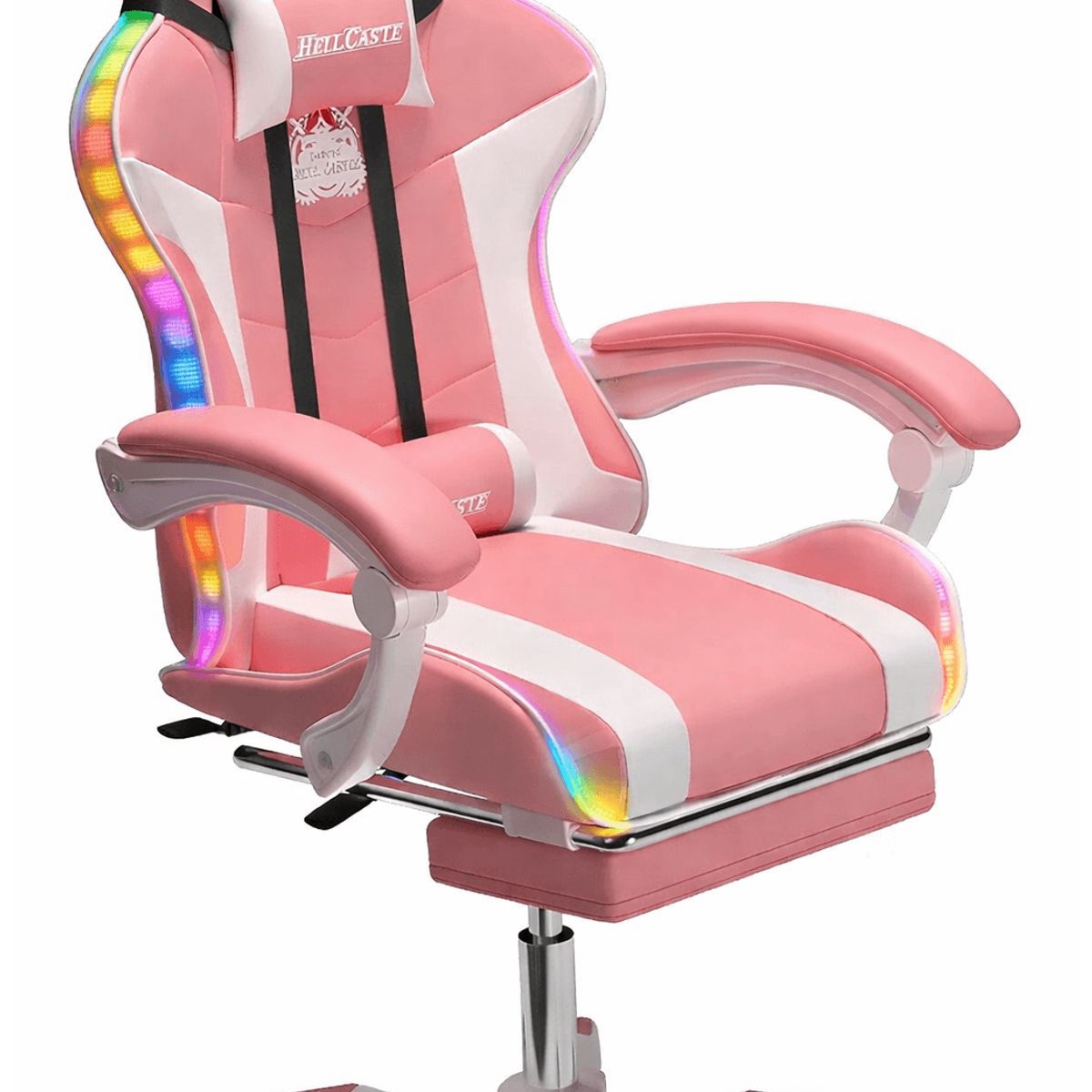HELL CASTLE - Silla Gamer Rgb Profesional Reclinable Con Luz Variable Homer