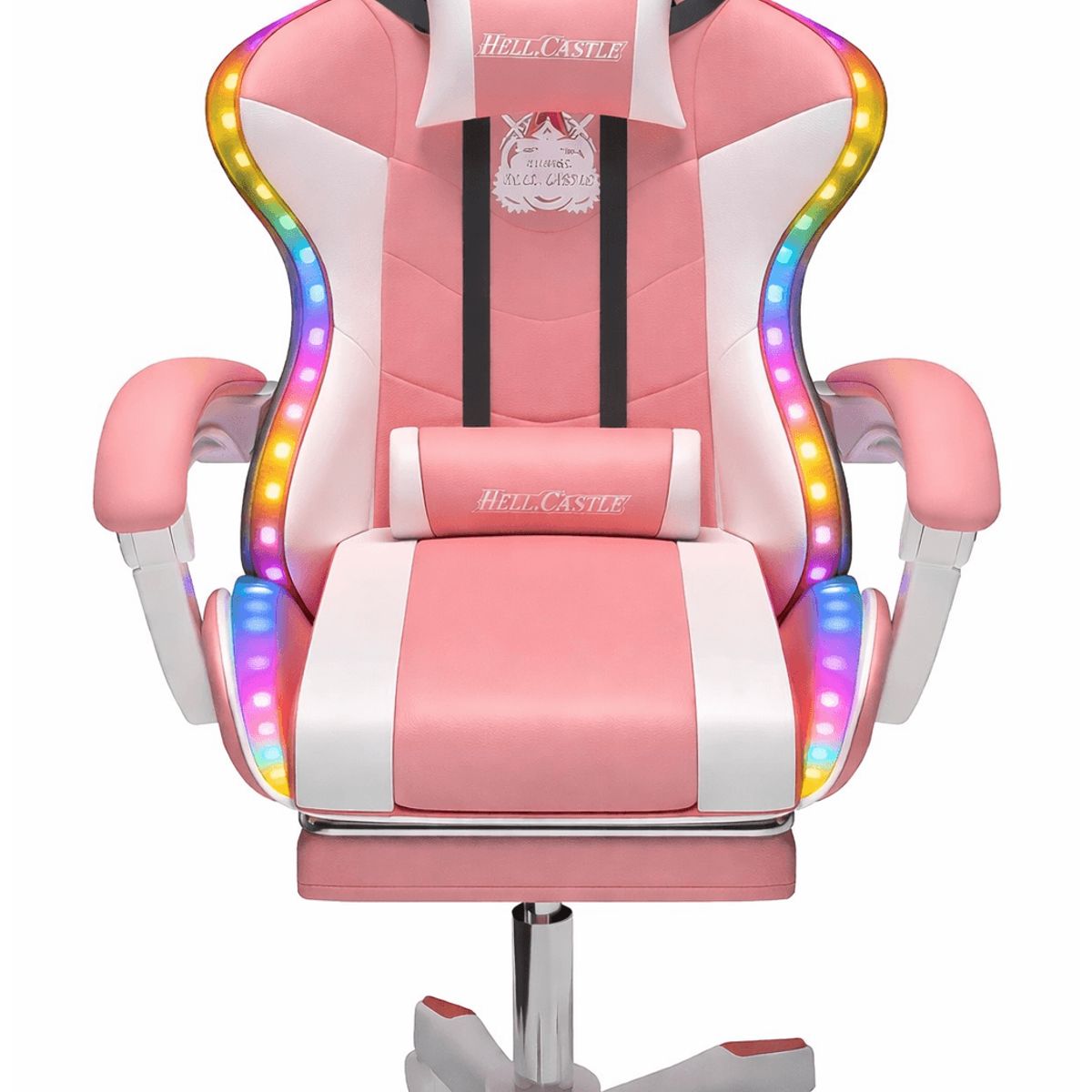HELL CASTLE - Silla Gamer Rgb Profesional Reclinable Con Luz Variable Homer