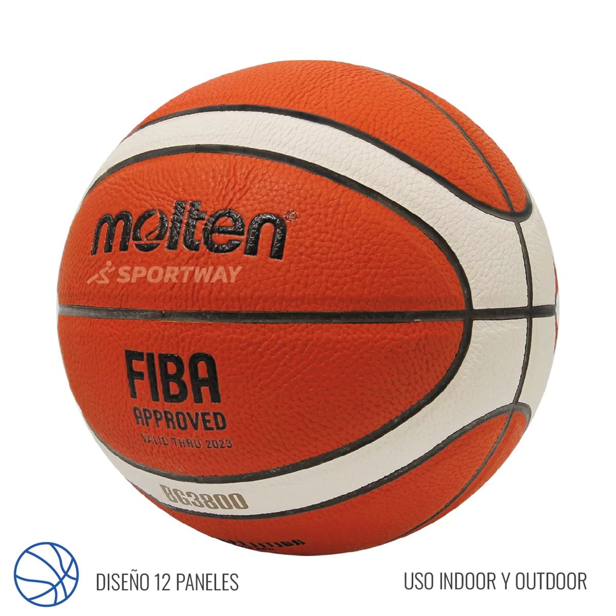 MOLTEN - Balón de Básquetbol Molten BG3800-2 LNB Talla 7