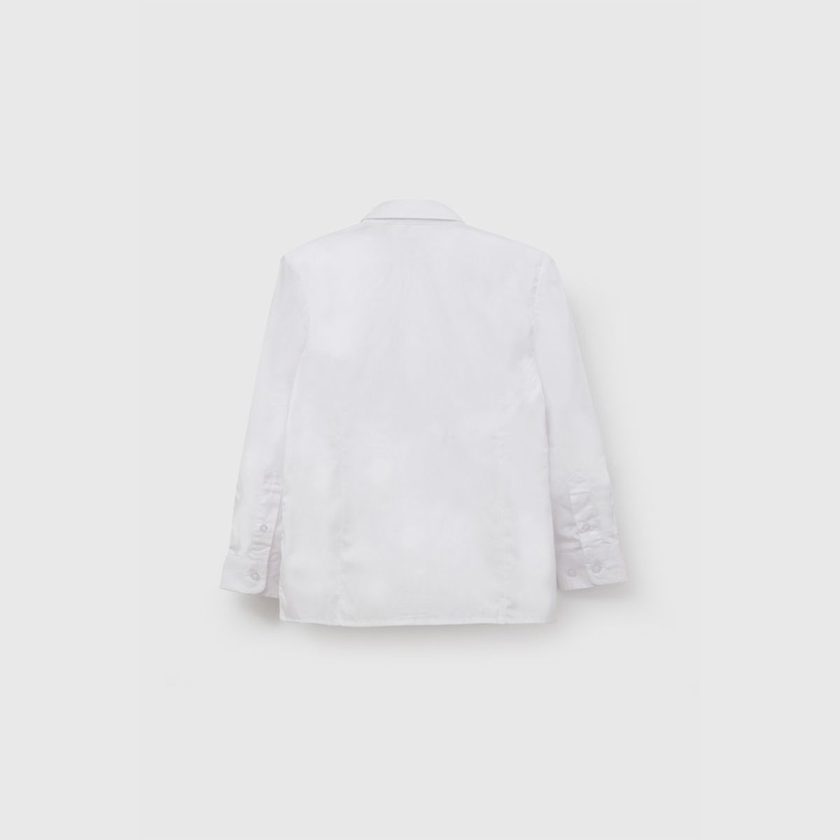 COLLOKY - Blusa Escolar de niña Blanca con Botones de Reemplazo
