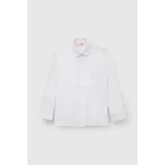 COLLOKY - Blusa Escolar de niña Blanca con Botones de Reemplazo