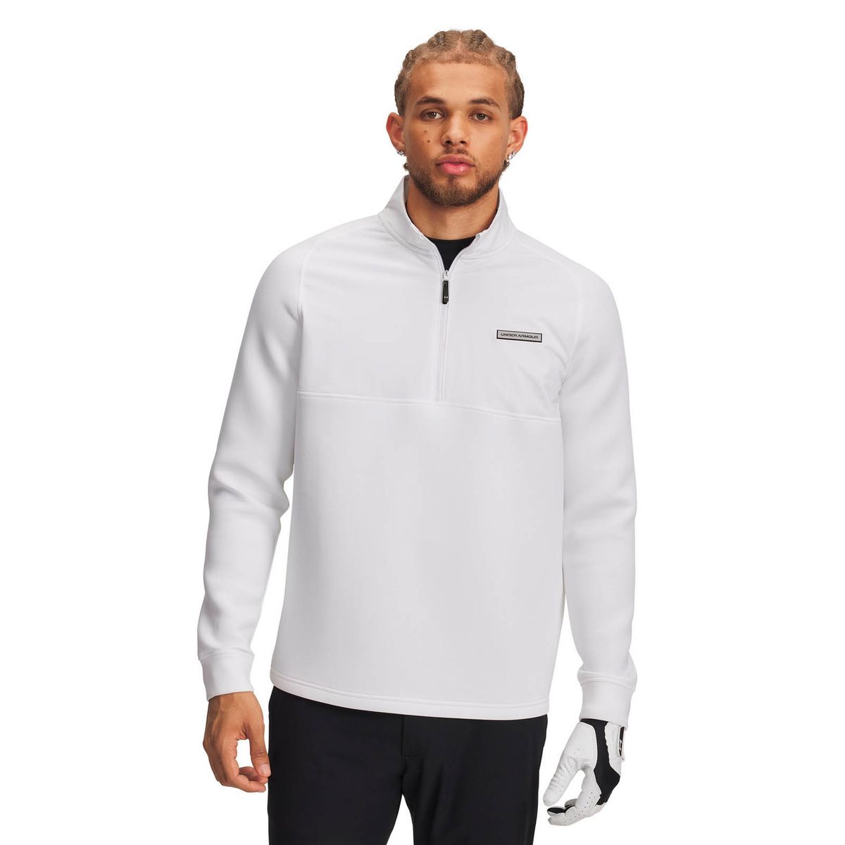 UNDER ARMOUR - Polerón de Golf para Hombre Drive Pro Blanco UNDER ARMOUR