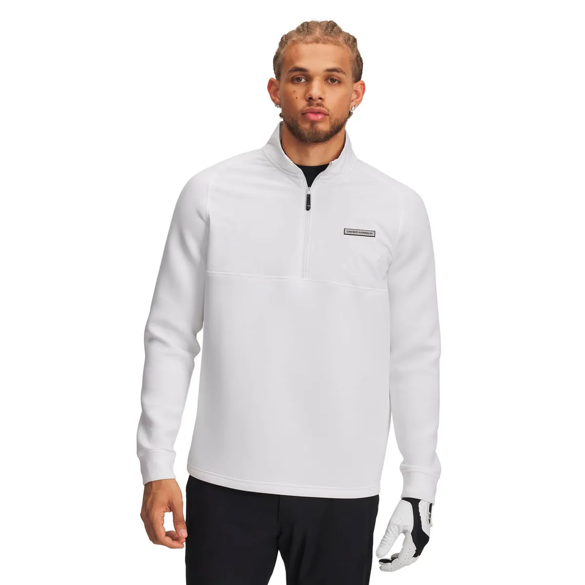 UNDER ARMOUR - Polerón de Golf para Hombre Drive Pro Blanco UNDER ARMOUR
