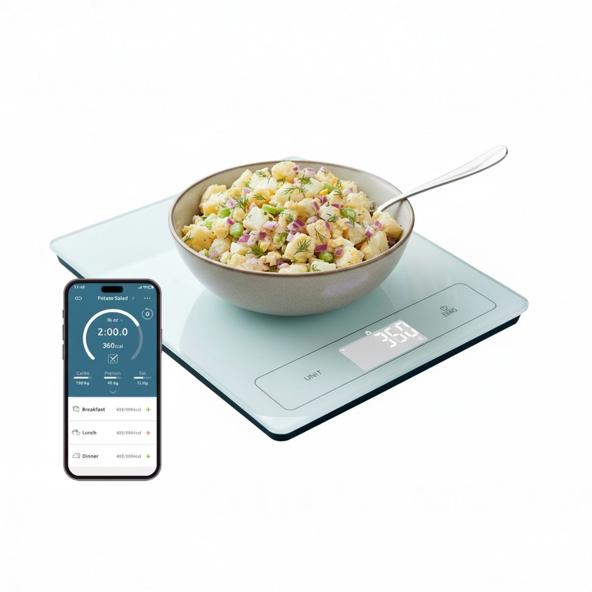 TOPMEDIC - Balanza Pesa Digital Inteligente De Cocina para Alimentos Gramera Topmedic