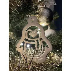 GENERICO - Adorno Decoración de pingüino navideño