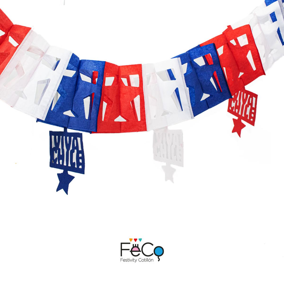 GENERICO - GUIRNALDA FP VIVA CHILE 27.5 CM X 2MT X1 UNI