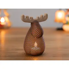 GENERICO - Portavelas LED de Reno Navideño