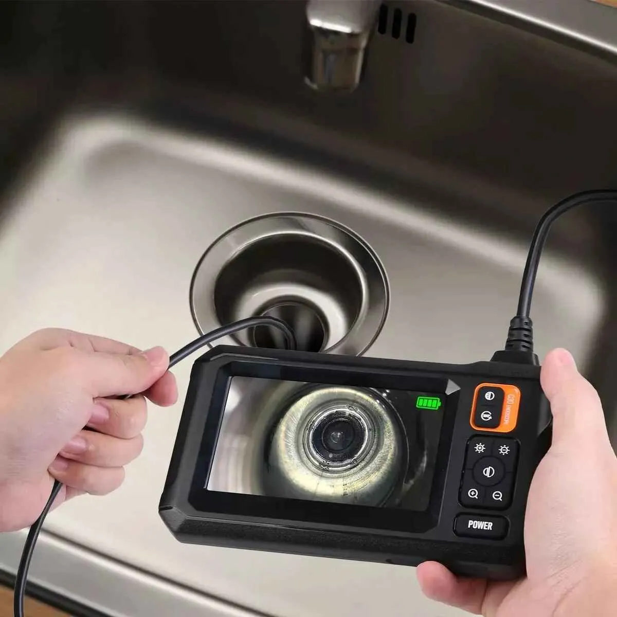 GENERICO - Endoscopio Camara Full hd Profesional Pantalla grande mecanico automotriz