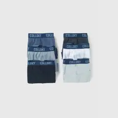 COLLOKY - Pack x6 boxer cintura elasticada niño azul 2/3A a +12A