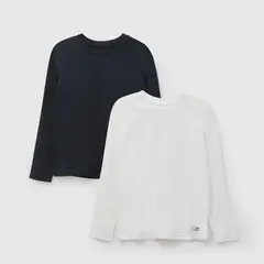 COLLOKY - Pack x2 camiseta unisex azul 2/3A a +12A