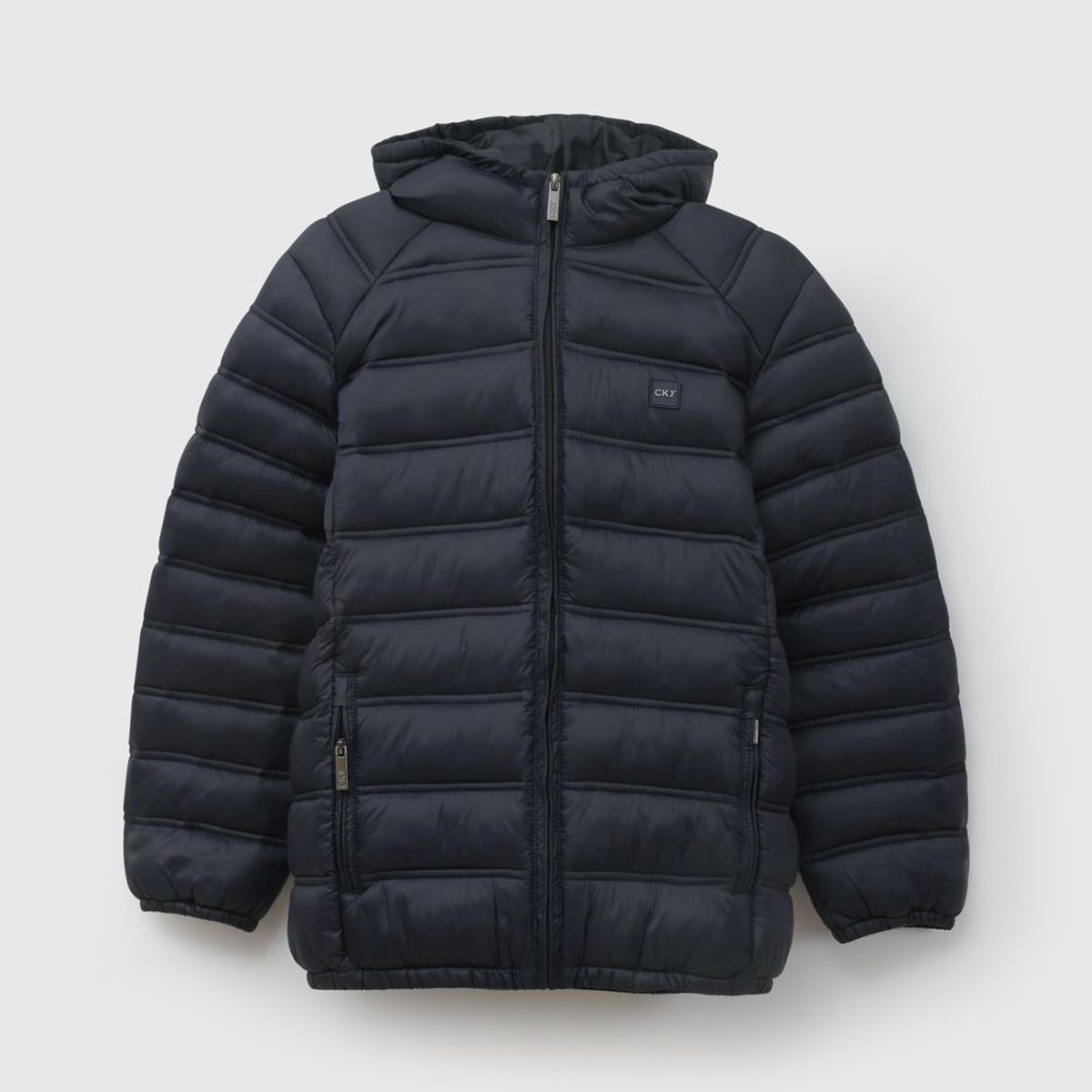 COLLOKY - Parka Escolar Unisex Azul con Cierre Regular y 100% Nylon