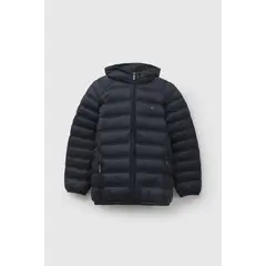 COLLOKY - Parka Escolar Unisex Azul con Cierre Regular y 100% Nylon