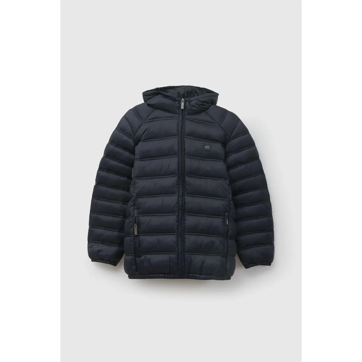 COLLOKY - Parka Escolar Unisex Azul con Cierre Regular y 100% Nylon