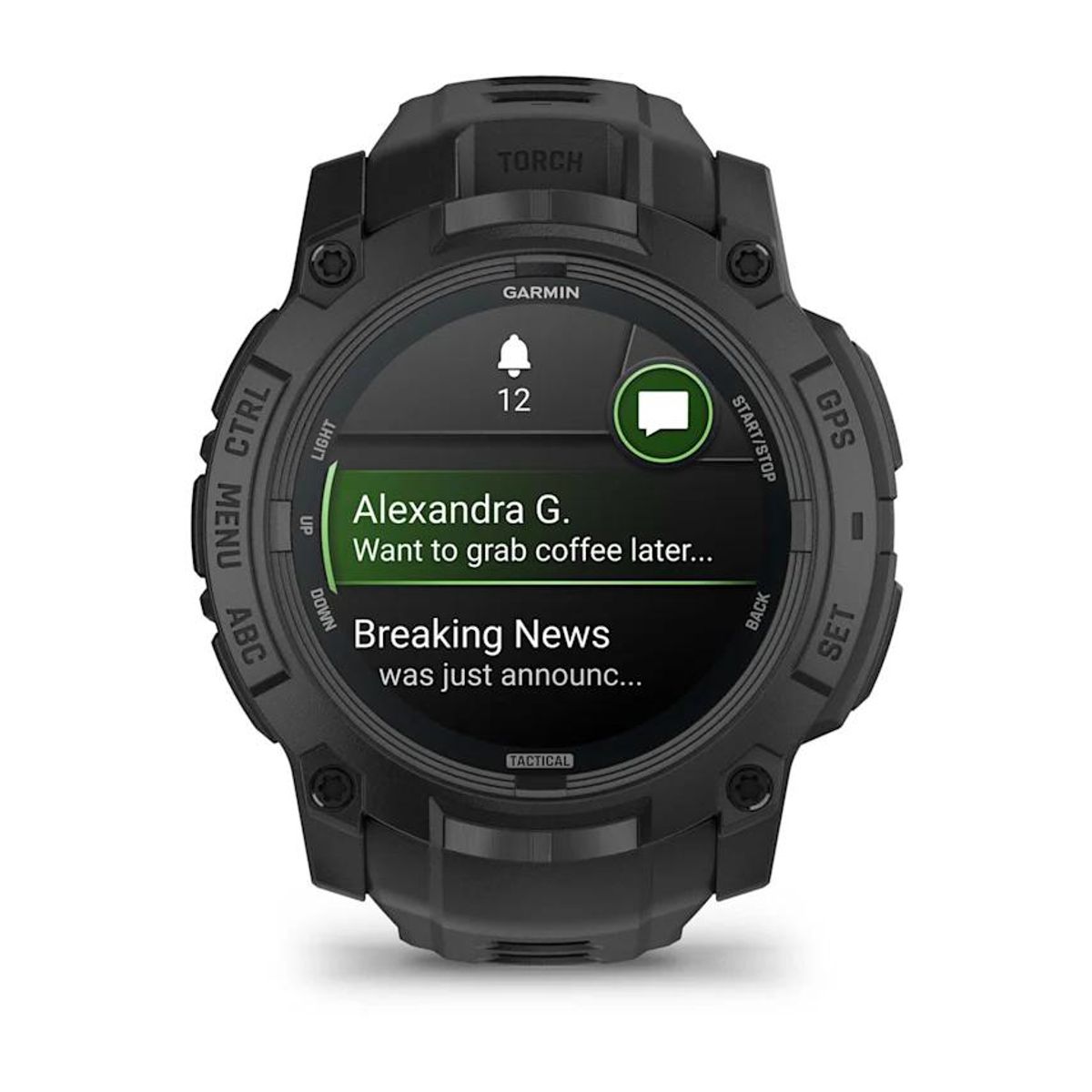 GARMIN - Smartwatch Instinct 3Tactical AMOLED 50mm Negro Garmin