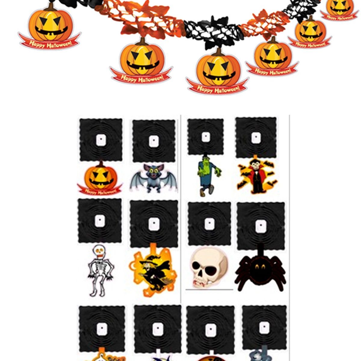 GENERICO - GUIRNALDA HALLOWEEN SURTIDA 2MT X1 UNI