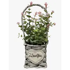 OKAY - Macetero Planta Artificial Flores Economicas Decorativa